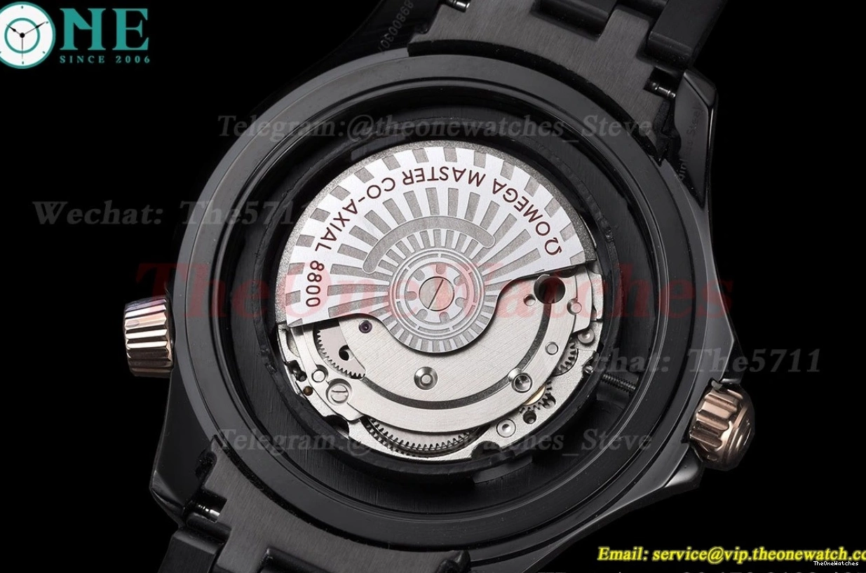 Dial 300m Black PVD PVD 42mm GDF MY8215 Seamaster 0201